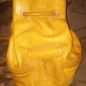 Yellow Leather Women's Bag